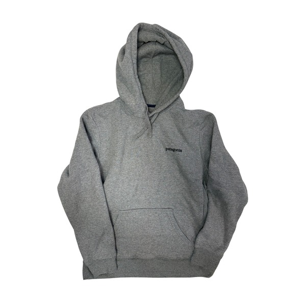 Patagonia Other - Patagonia P-6 Logo Uprisal Hoody Grey Pullover Hoodie Mens Size S